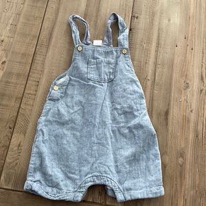 H&M soft jean baby overall onsie